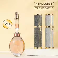 5ml Leather Perfume Atomizer | Portable Refillable Travel Spray Bottle